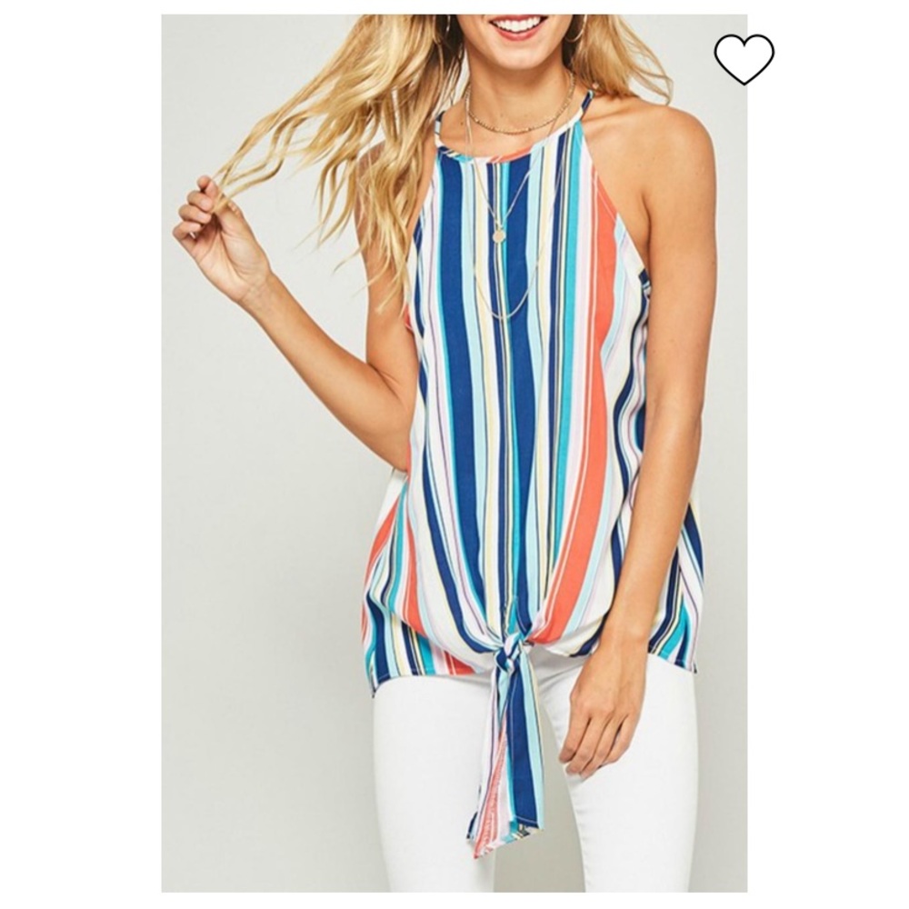 Colorful Halter tank top